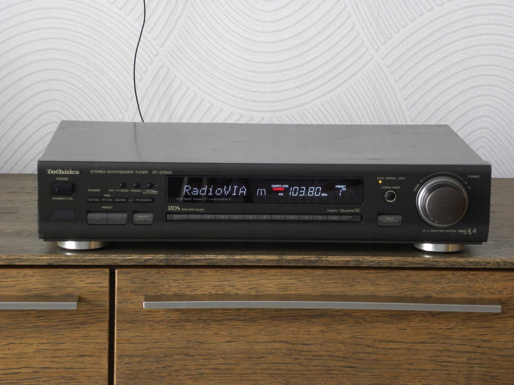 TECHNICS ST-GT650 – tuner FM/AM z RDSem