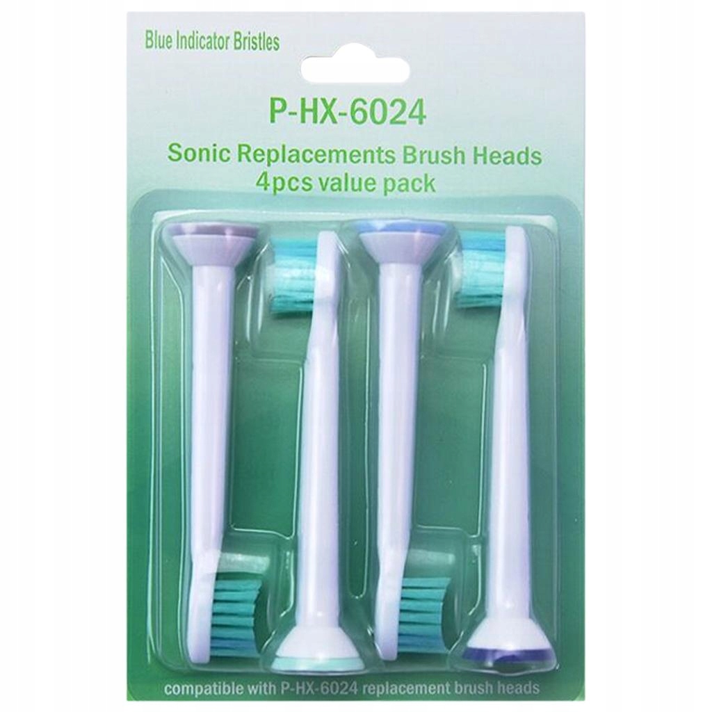 4 Pieces Replacement Toothbrush Heads Pack HX6024