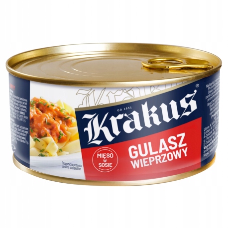 Pakie 6szt Krakus Konserwa gulasz 300g