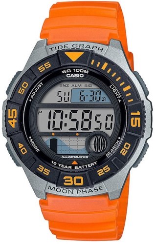 CASIO COLLECTION -TIDE GRAPH - MOON PHASES