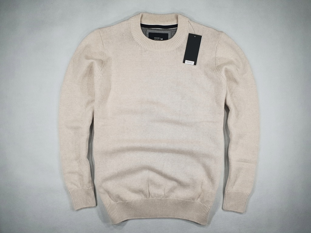 HOUSE beżowy sweter casual NOWY L