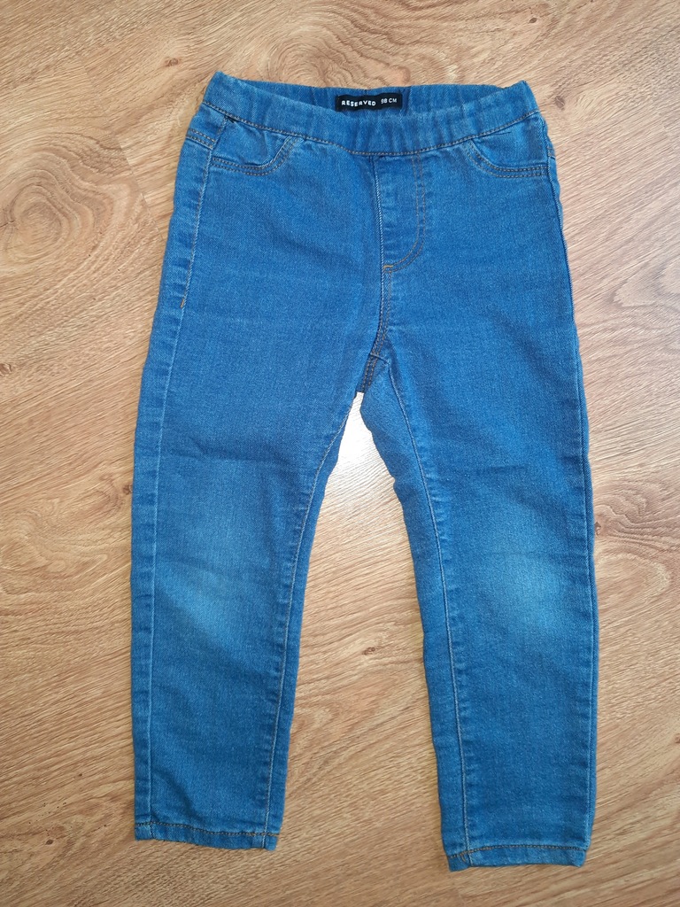 Spodnie na gumkę jeansowe r.98 RESERVED