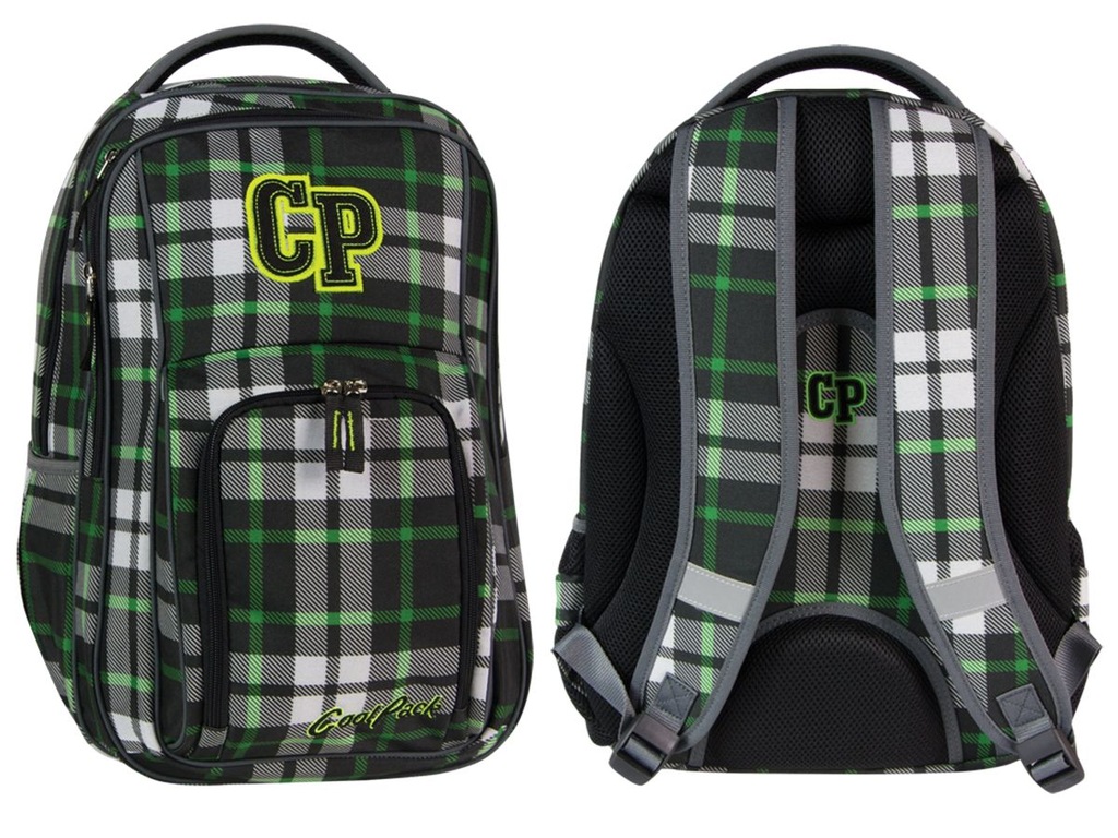 Plecak Coolpack Split Green Tartan 48040CP nr 180