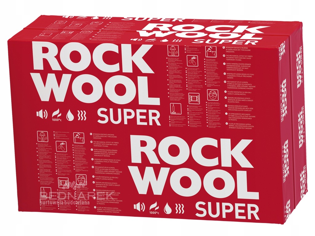 Wełna mineralna Rockwool SUPERROCK 035 15cm 150mm