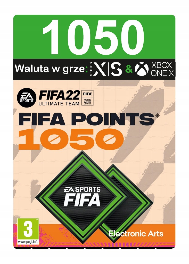 FIFA Points 1050 FUT Xbox One - FIFA 22 Series X|S