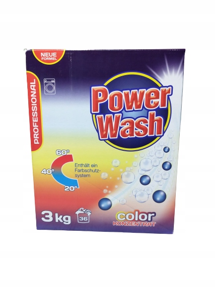 Proszek do prania Power Wash Color 3 kg 36 prań
