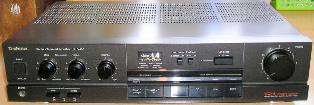 Wzmacniacz Technics SU V 45 A class AA czarny