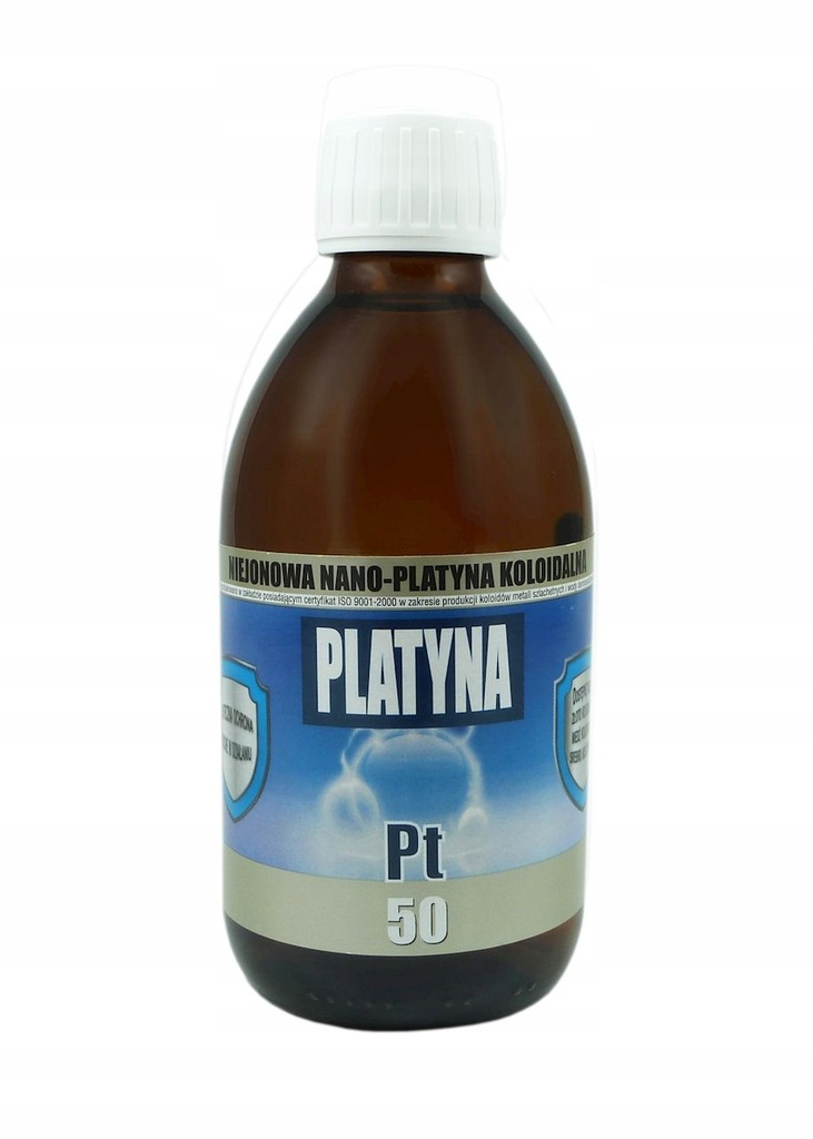 Nano-Platyna koloidalna Pt50 5ppm 300ml PRO AKTIV