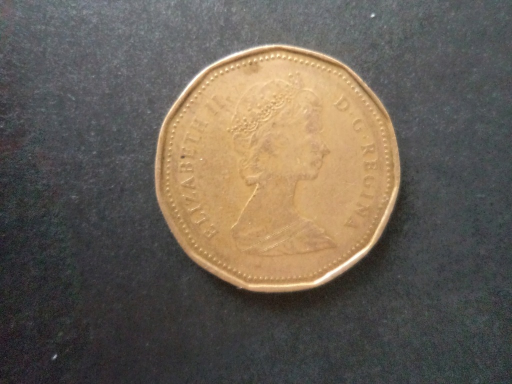 Kanada- 1 Dolar 1987 Złocony Brąz