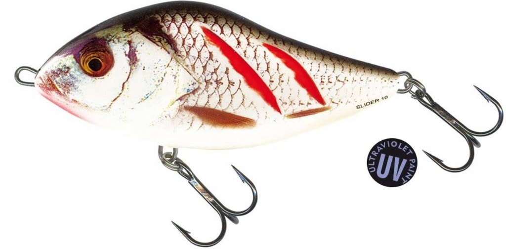 Salmo Slider Wounded Real Grey Shiner/Uv Si 7cm