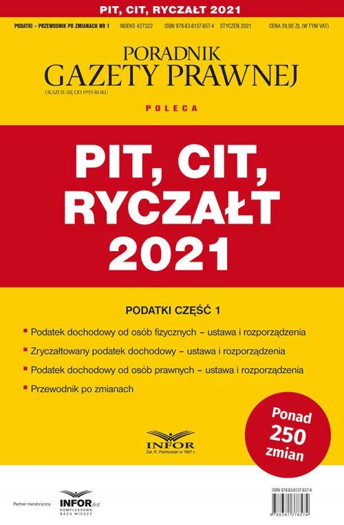 PIT CIT RYCZAŁT 2021 PODATKI CZĘŚĆ 1