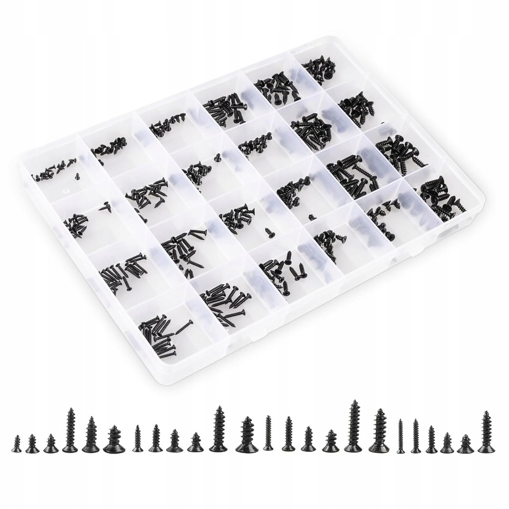 QTEATAK 300Pcs Black Laptop Notebook Computer Replacement Screws Kit for