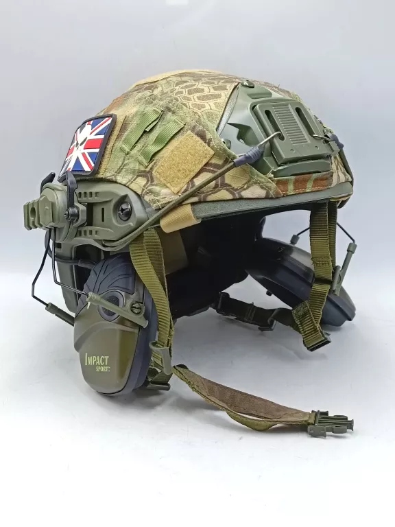 KASK ASG EMERSONGEAR + SŁUCHAWKI IMPACT SPORT