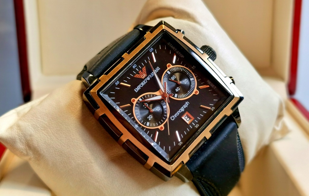 Zegarek Emporio Armani Chronograph AR0595 Gold !!