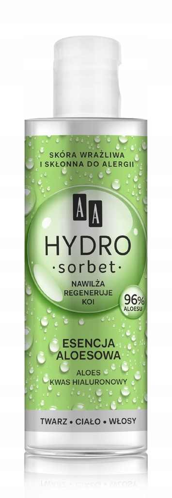 AA Hydro Esencja Aloesowa 96% twarz ciało 100ml