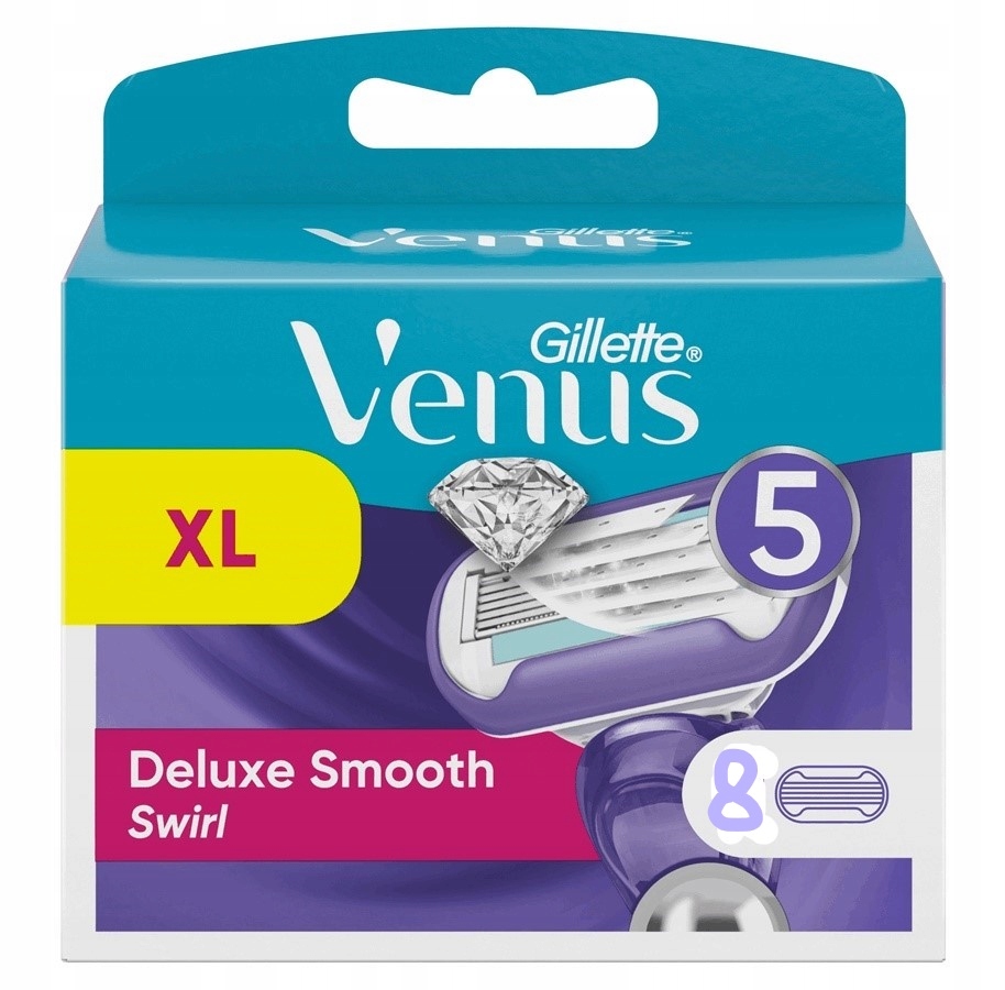 WKŁADY DO GILLETTE VENUS DELUXE smooth SWIRL 8 SZT