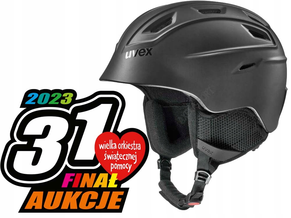 Kask narciarski UVEX Fierce black mat (55-59cm)