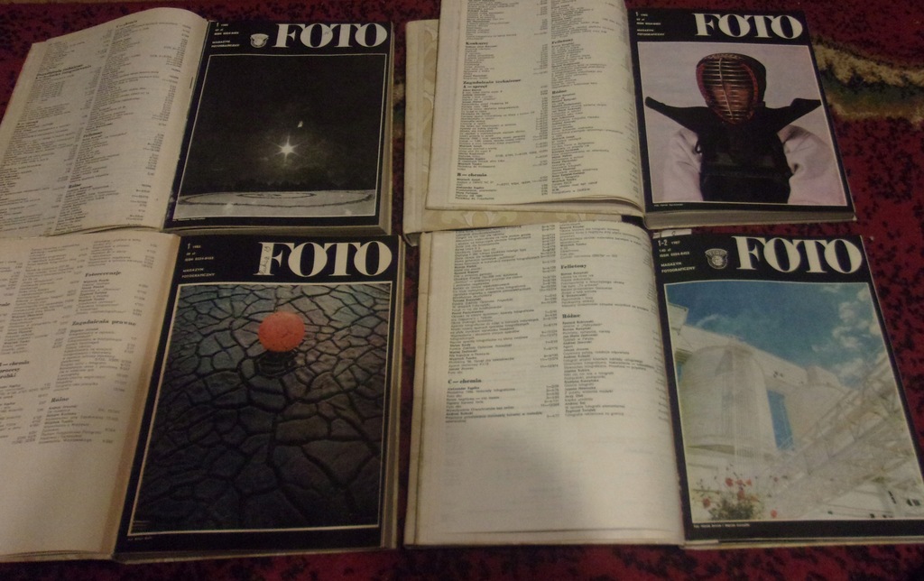 Miesięcznik foto roczniki 1982,83,84,85,86,87