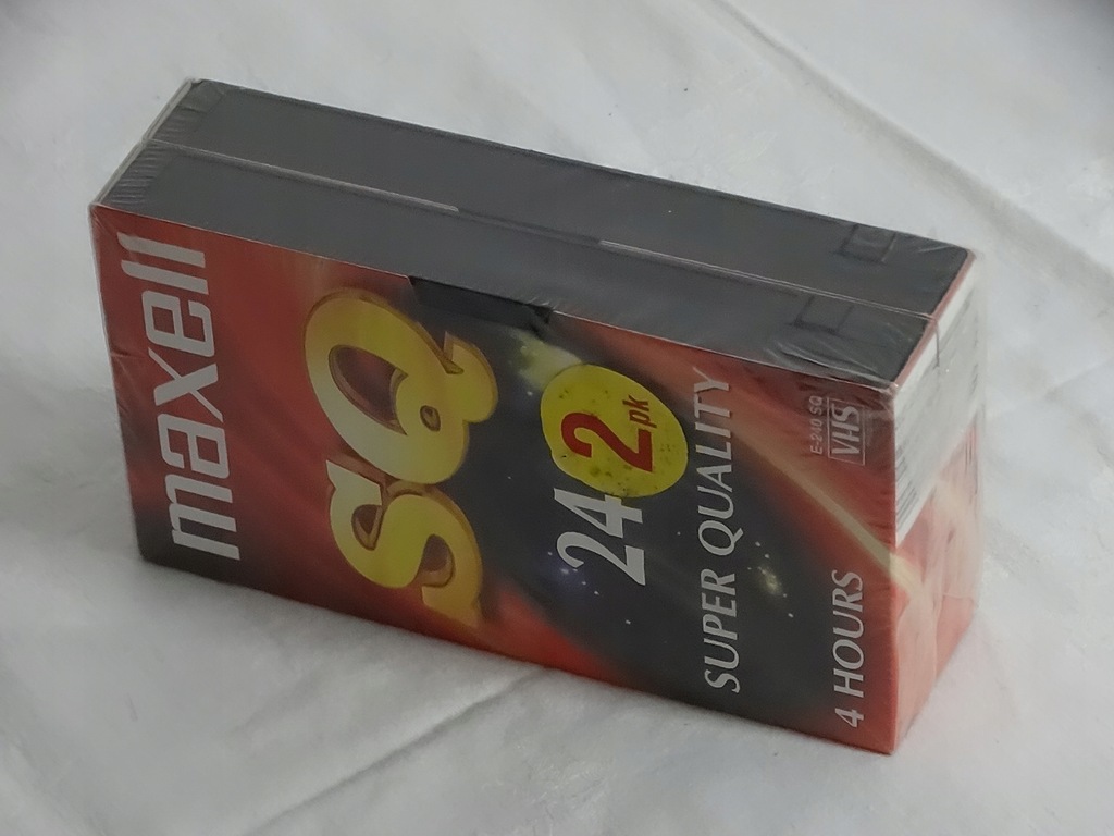 Czyste kasety VIDEO VHS 2 pak MAXELL E240 SQ