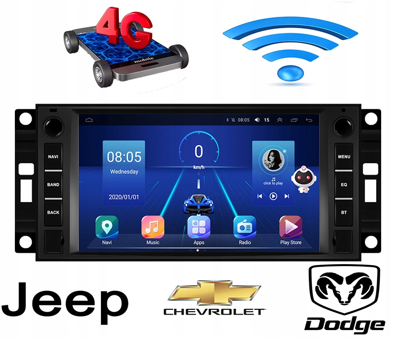 RADIO ANDROID Jeep Grand Cherokee DODGE CHRYSLER