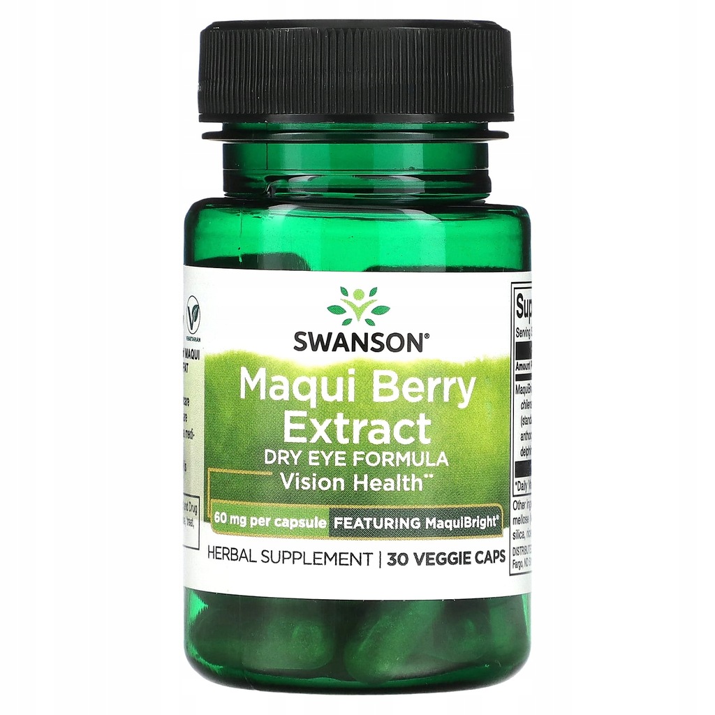 Swanson, Maqui Berry Extract, 60 mg, 30 Veggie Caps