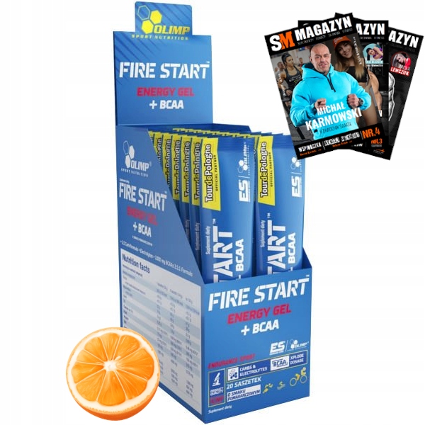 OLIMP FIRE START ENERGY GEL BCAA CARBO 36g x20