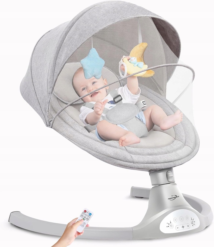 BUJAK DLA NIEMOWLĄT NOWOCZESNY LEŻAK PERSEVERANCE Z BLUETOOTH AUTOMATYCZNY