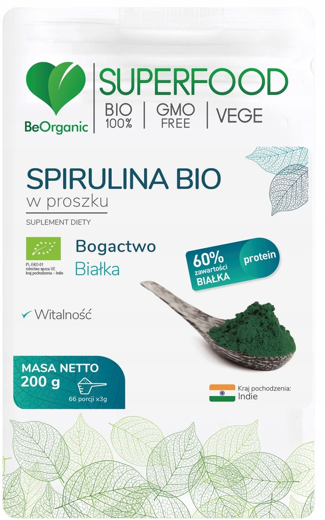 Spirulina BIO w proszku 200g