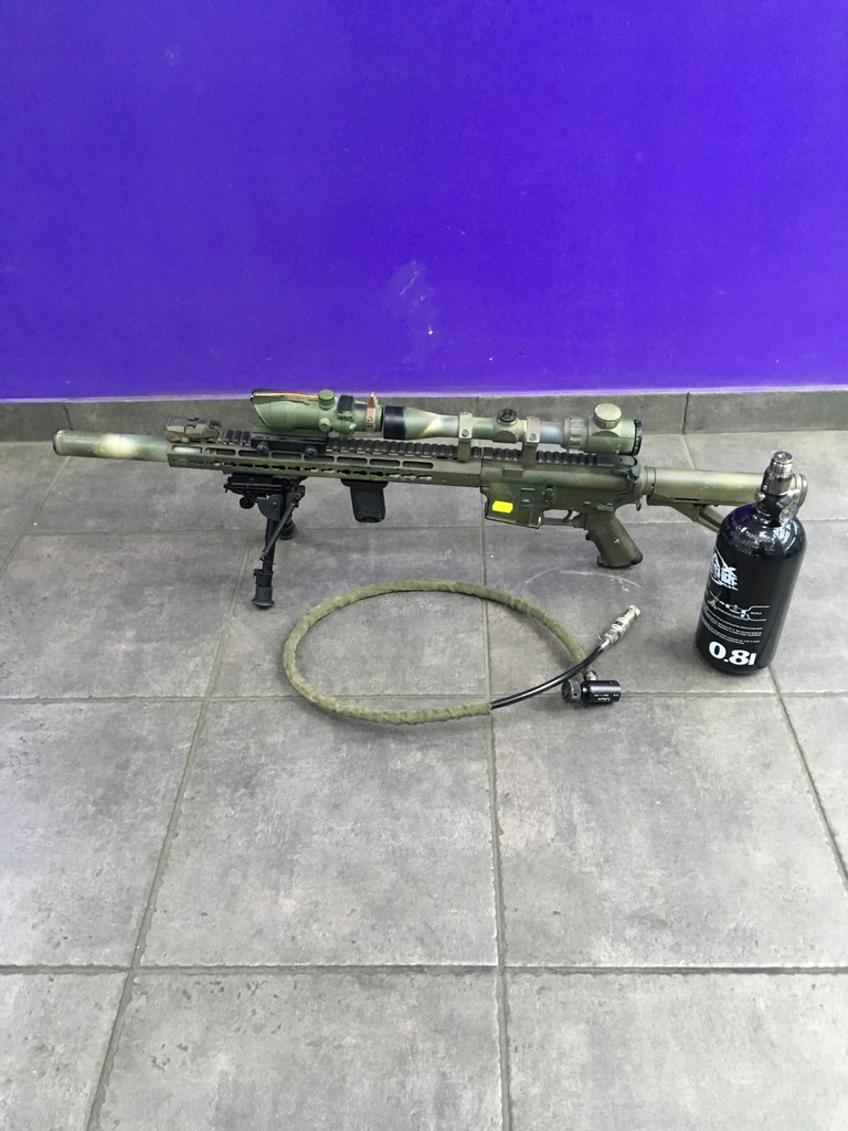 MARKER KARABIN SNAJPERSKI DO PAINTBALL + BUTLA 0.8