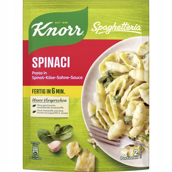 Knorr Spinaci Knorr 176 g makaron w sosie