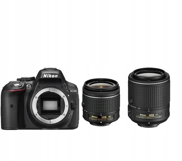 Lustrzanka Nikon D5300 korpus + obiektyw