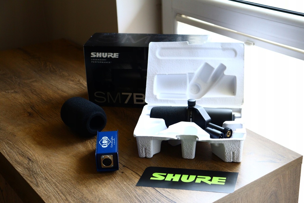 Mikrofon dynamiczny Shure SM7B + przedwzmacniacz CloudLifter CL-1