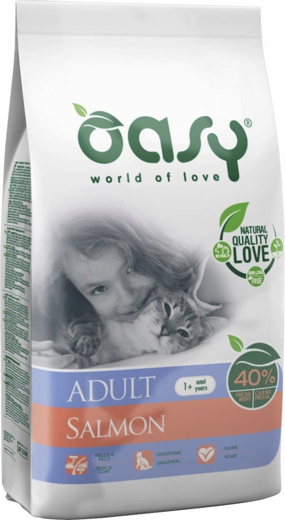 OASY DRY CAT Adult - Łosoś 300 g