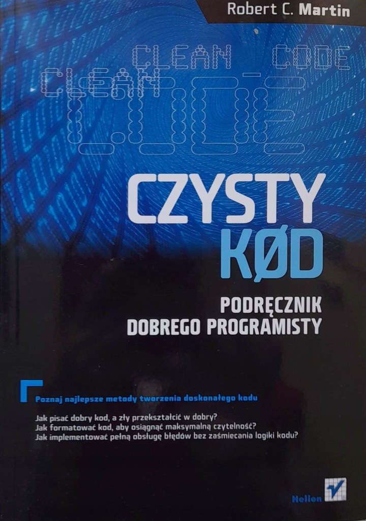 Czysty Kod podręcznik dobrego programisty Martin