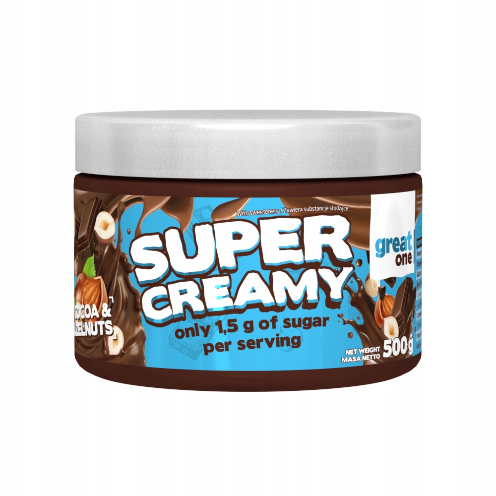 Great One Super Creamy 500g KREM ORZECHOWO KAKAOWY