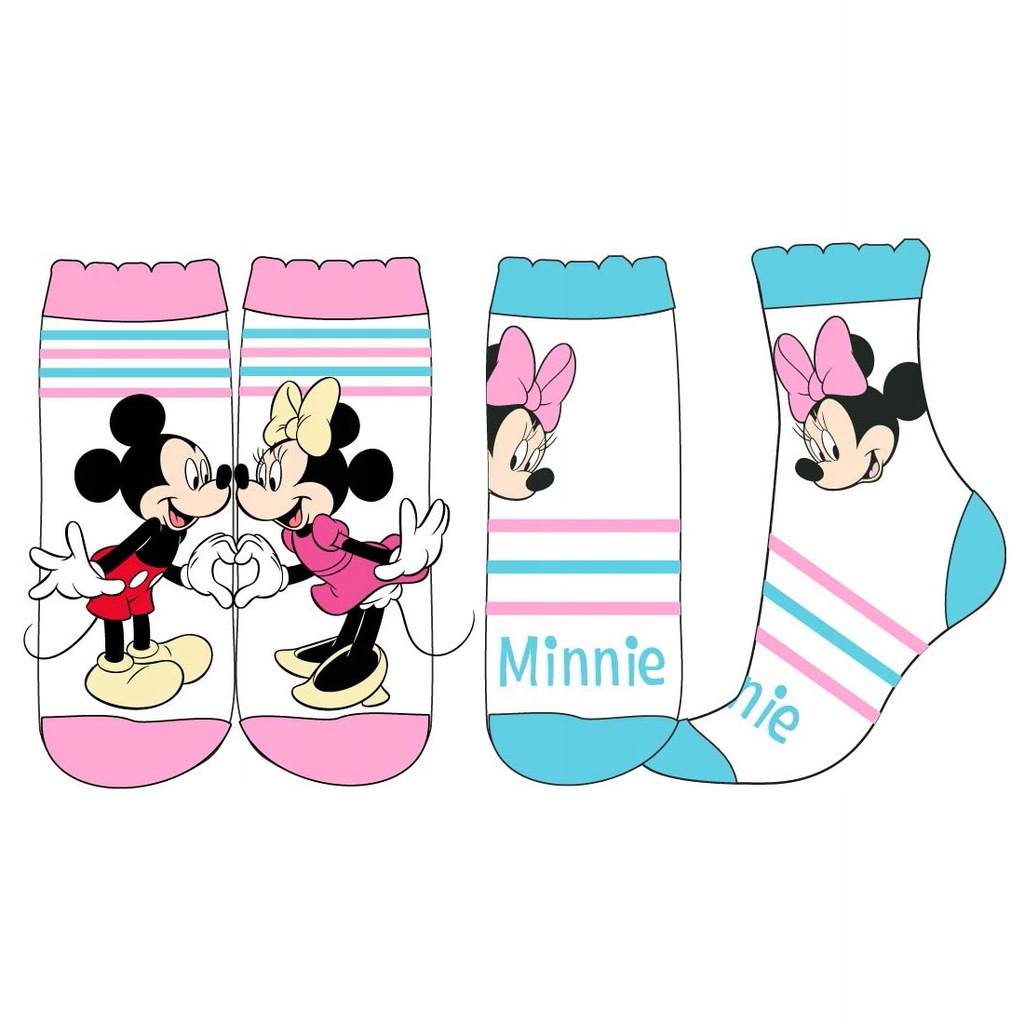 R:23/26 ORYGINALNE SKARPETKI MINNIE MOUSE 2-PAK