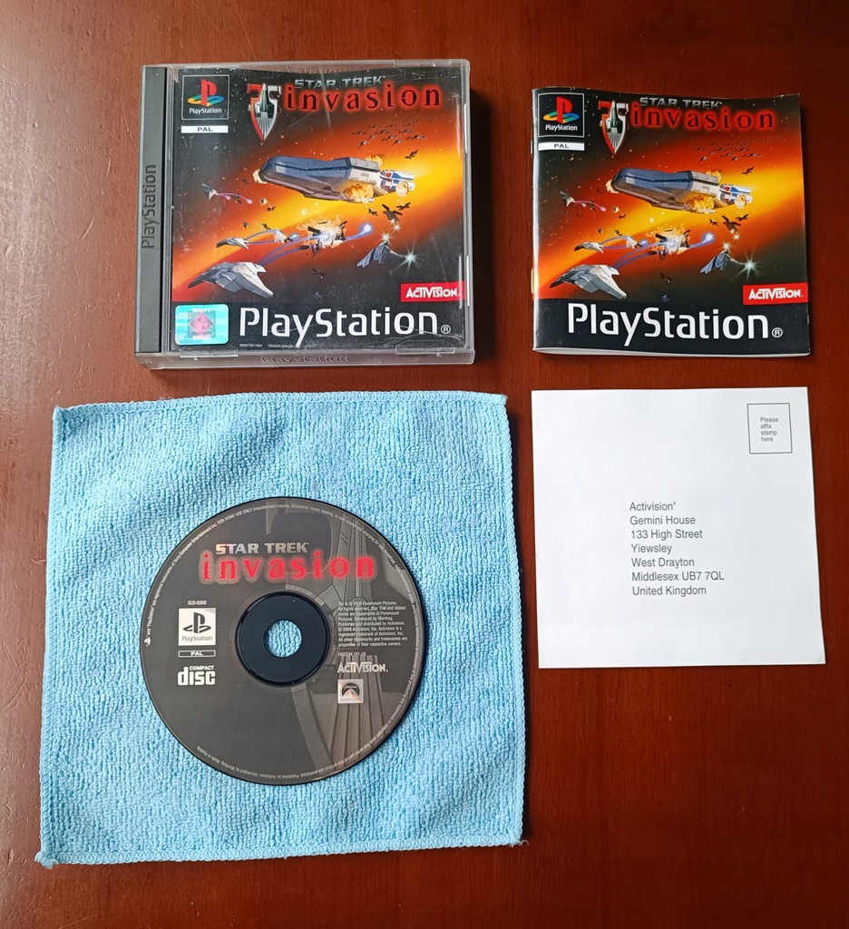 STAR TREK INVASION PSX PS1 PLAYSTATION