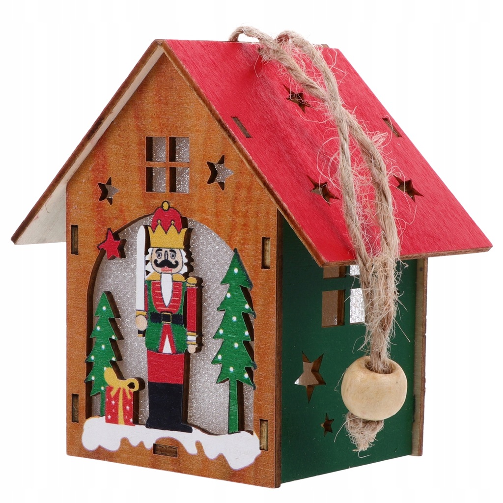 Miniature Christmas Village Houses Wood Decor