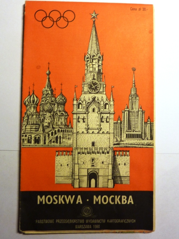 Plan Moskwy z olimpiady 1980 roku