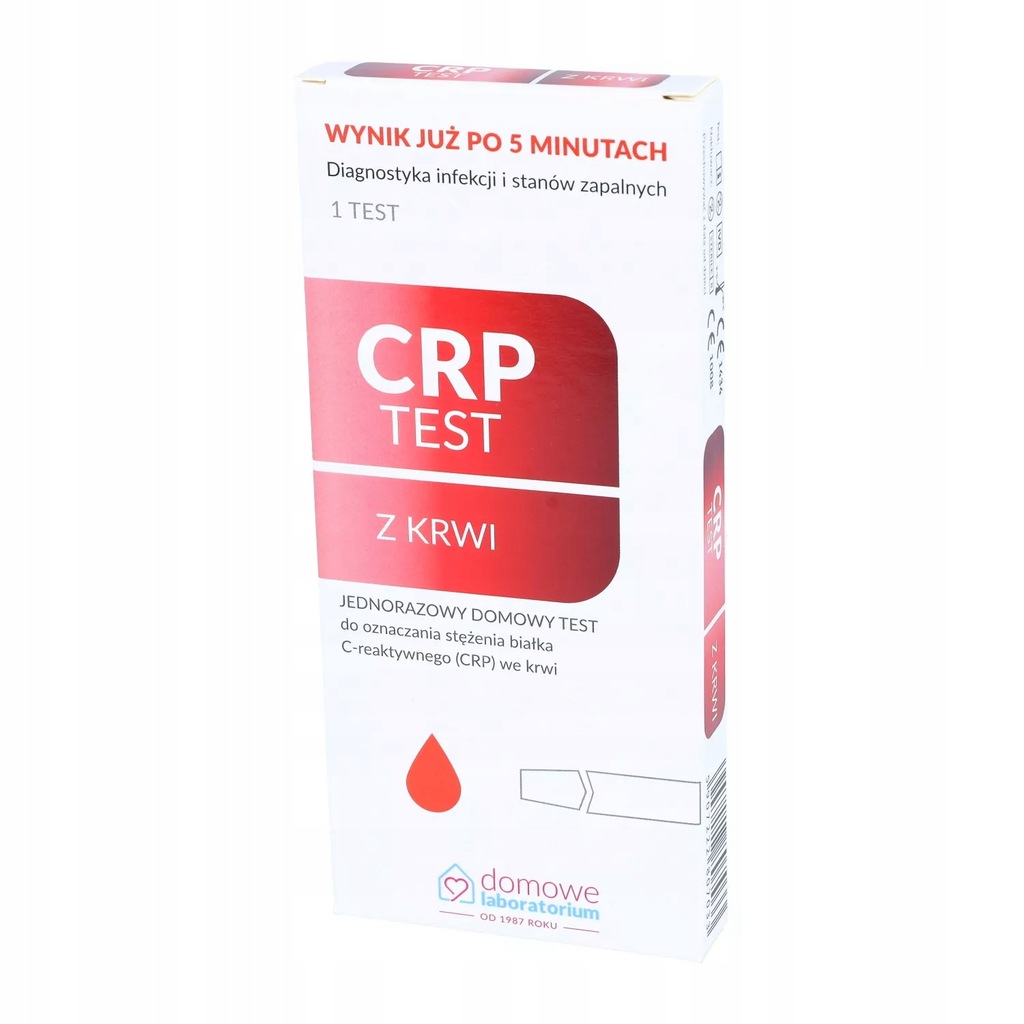 Domowe Laboratorium - CPR test z krwi, test na stężenie białka CRP, 1 sztuk
