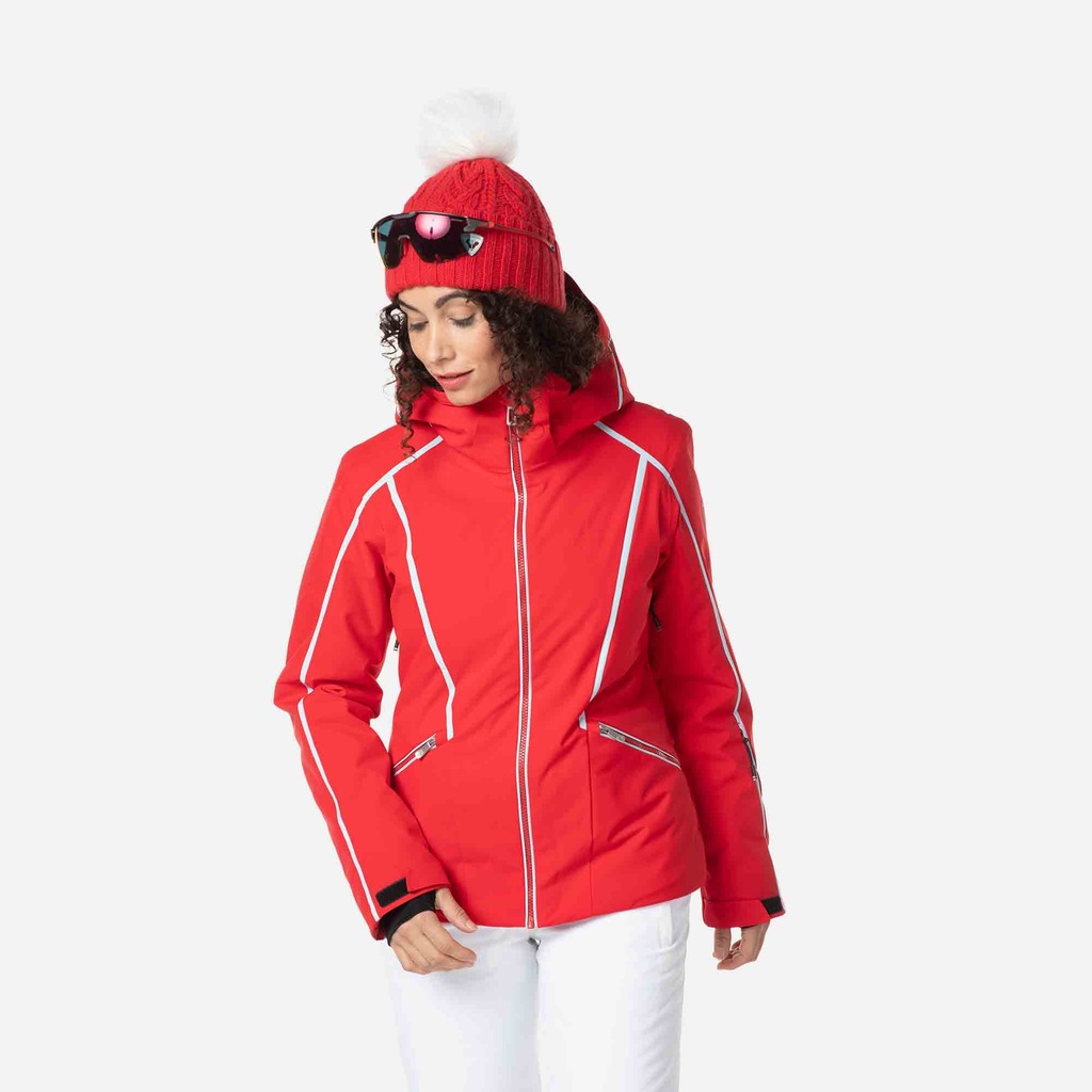 Kurtka narciarska Rossignol W Flat czerwona - XL
