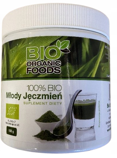 100% BIO Młody jęczmień 150g proszek