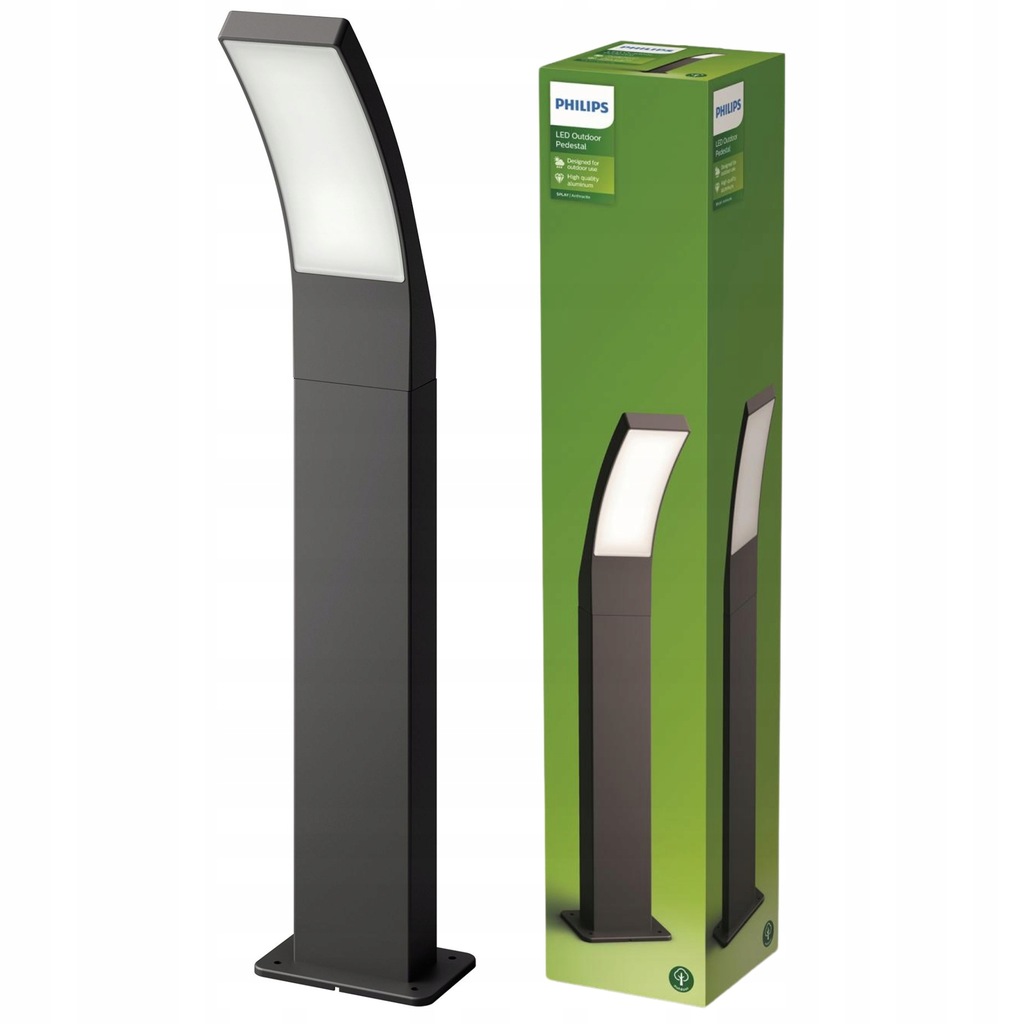 Słupek oświetleniowy LED Philips Splay 60cm lampa ogrodowa zewnętrzna 4000K