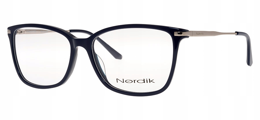 NORDIK 7297 C6 OPRAWY OKULARY LEKKIE GRANAT SREBRO