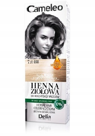 Delia Cosmetics Cameleo Henna Ziołowa nr 7.0 blond