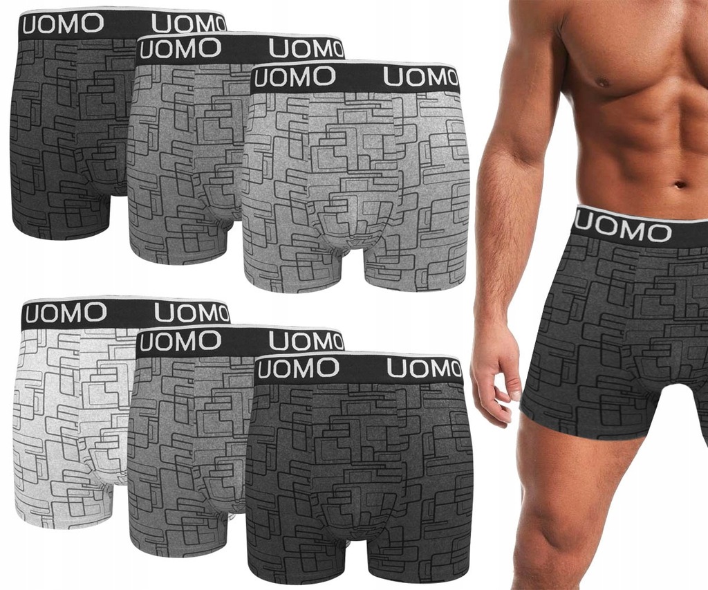 Купить 6 мужских трусов BOXERS UOMO из хлопка LYCRA XL: отзывы, фото, характеристики в интерне-магазине Aredi.ru