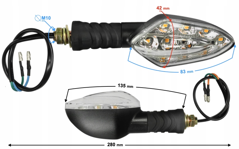Kierunkowskazy przednie do motocykla Classic 125