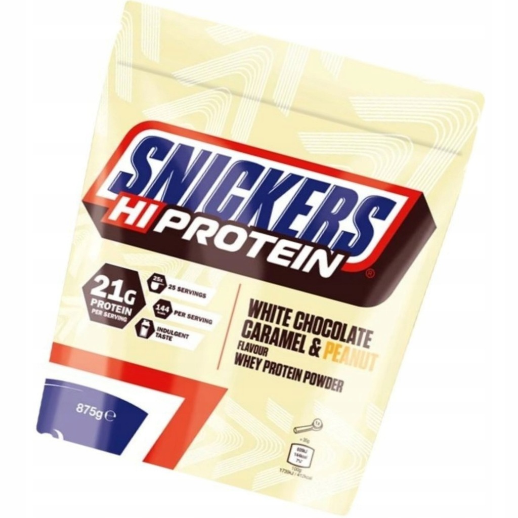 SNICKERS HI PROTEIN BIAŁKO KOKTAJL WPC KREMOWE 875 - 11898755687 ...