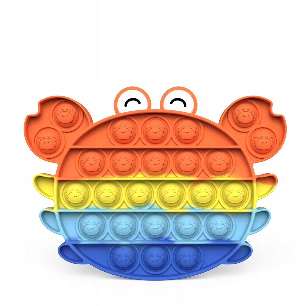 Push Bubble Pop It Fidget Sensory Toy Krab