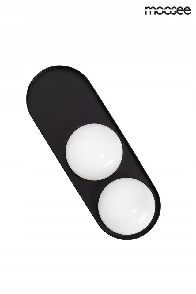 Lampa ścienna DROPS 2 czarna (MSE010100271) - Moosee